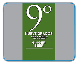 9º NUEVE GRADOS BEBIDA GASEOSA DE JENGIBRE GINGER BEER trademark