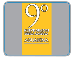 9º NUEVE GRADOS BEBIDA GASEOSA AGUAKINA trademark