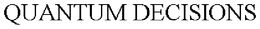 QUANTUM DECISIONS trademark