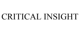 CRITICAL INSIGHT trademark