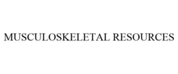 MUSCULOSKELETAL RESOURCES trademark