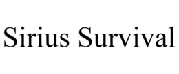 SIRIUS SURVIVAL trademark