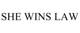 SHE WINS LAW trademark