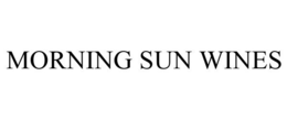 MORNING SUN WINES trademark
