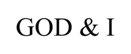 GOD & I trademark