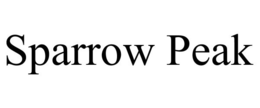 SPARROW PEAK trademark