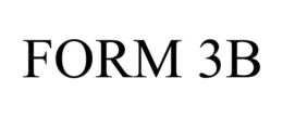 FORM 3B trademark