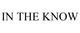 IN THE KNOW trademark