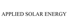 APPLIED SOLAR ENERGY trademark