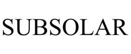 SUBSOLAR trademark