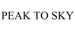 PEAK TO SKY trademark