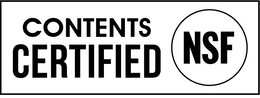 CONTENTS CERTIFIED NSF trademark