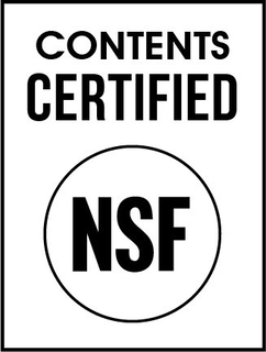 CONTENTS CERTIFIED NSF trademark