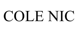 COLE NIC trademark