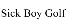 SICK BOY GOLF trademark