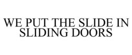 WE PUT THE SLIDE IN SLIDING DOORS trademark