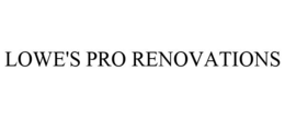 LOWE'S PRO RENOVATIONS trademark