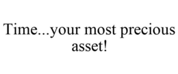 TIME...YOUR MOST PRECIOUS ASSET! trademark