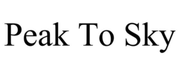 PEAK TO SKY trademark