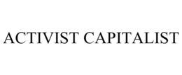 ACTIVIST CAPITALIST trademark