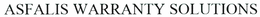 ASFALIS WARRANTY SOLUTIONS trademark