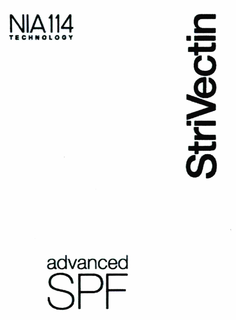 NIA 114 TECHNOLOGY ADVANCED SPF STRIVECTIN trademark