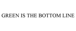 GREEN IS THE BOTTOM LINE trademark