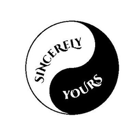 SINCERELY YOURS trademark