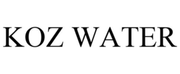 KOZ WATER trademark