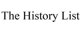 THE HISTORY LIST trademark