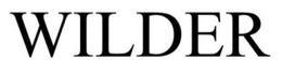 WILDER trademark