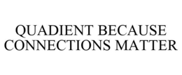 QUADIENT BECAUSE CONNECTIONS MATTER trademark