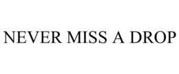 NEVER MISS A DROP trademark