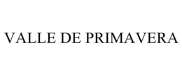 VALLE DE PRIMAVERA trademark