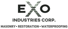 EXO INDUSTRIES CORP. MASONRY · RESTORATION · WATERPROOFING trademark