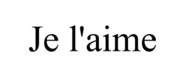 JE L'AIME trademark