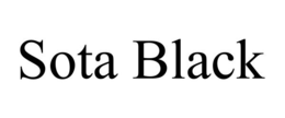 SOTA BLACK trademark