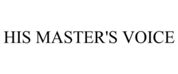 HIS MASTER'S VOICE trademark