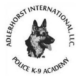 ADLERHORST INTERNATIONAL LLC. POLICE K-9ACADEMY trademark