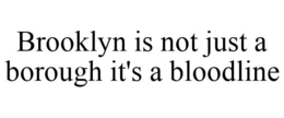 BROOKLYN IS NOT JUST A BOROUGH IT'S A BLOODLINE trademark