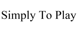 SIMPLY TO PLAY trademark
