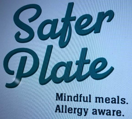 SAFER PLATE MINDFUL MEALS. ALLERGY AWARE. trademark
