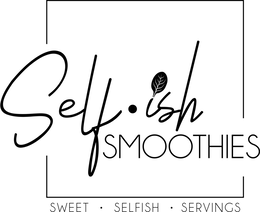 SELF·ISH SMOOTHIES SWEET · SELFISH · SERVINGS trademark