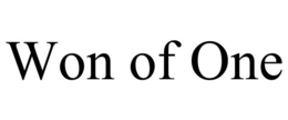 WON OF ONE trademark