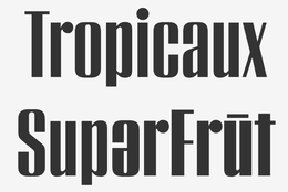 TROPICAUX SUPERFRUT trademark