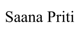 SAANA PRITI trademark