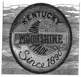 KENTUCKY HANDMADE MOONSHINE SINCE 1890 trademark