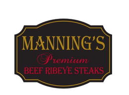 MANNING'S PREMIUM BEEF RIBEYE STEAKS trademark