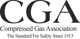 CGA COMPRESSED GAS ASSOCIATION THE STANDARD FOR SAFETY SINCE 1913 trademark