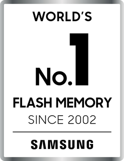 WORLD'S NO.1 FLASH MEMORY SINCE 2002 SAMSUNG trademark